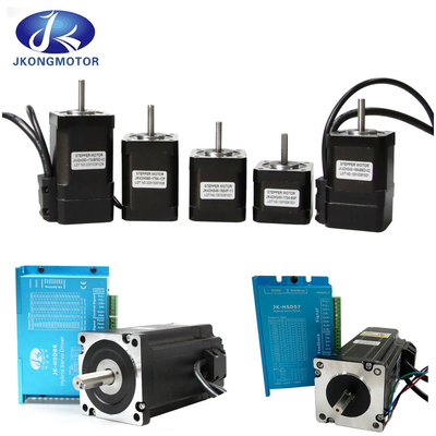 Jkongmotor Nema 11 17 23 24 34 ক্লোজ লুপ হাইব্রিড সেট এনকোডার / ব্রেক / গিয়ারবক্স সহ ইন্টিগ্রেটেড ক্লোজ লুপ স্টেপার মোটর