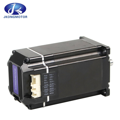 Jkongmotor 42mm 57mm 86mm ইন্টিগ্রেটেড স্টেপার মোটর ড্রাইভারের সাথে একসাথে ইমপলস টাইপ ওপেন-লুপ / ক্লোজড-লুপ স্টেপার মোটর