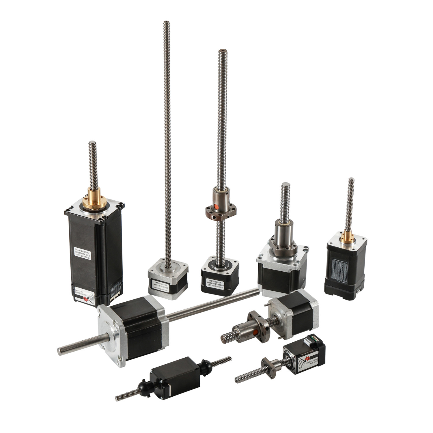 Jkongmotor NEMA 8/11/14/17/23/24/34 T5/T8/T10 লিড স্ক্রু স্টেপ মোটর সহ ট্রাপিজয়েডাল থ্রেড স্ক্রু লিনিয়ার স্টেপার মোটর