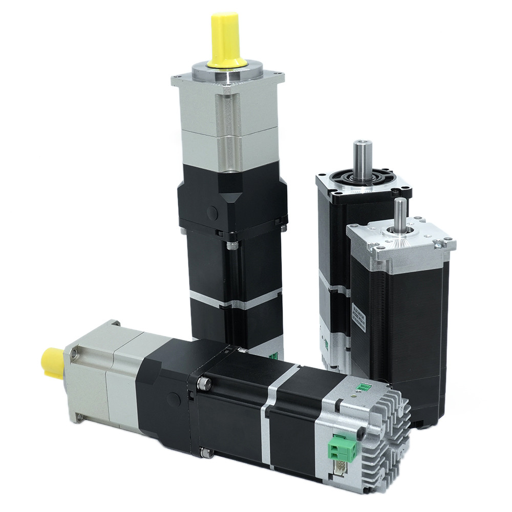 Jkongmotor 48VDC 1.27nm 400W RS485 Canopen DC ইন্টিগ্রেটেড সার্ভো মোটর ড্রাইভারের সাথে ব্রেক বা গিয়ারবক্সের সাথে