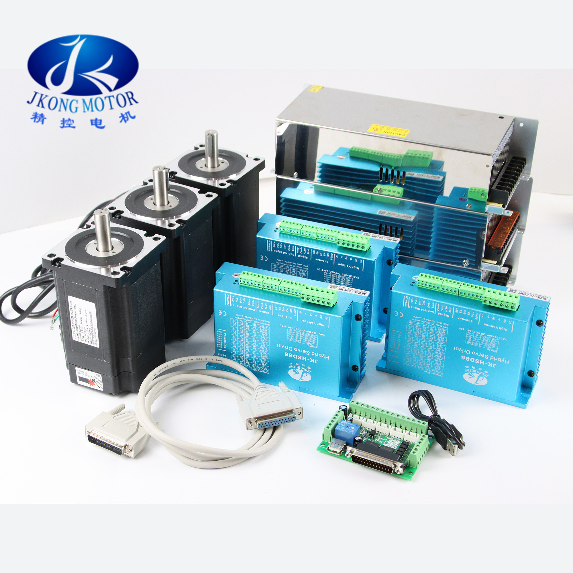 দুই পর্যায় 4 অক্ষ Nema34 CNC শখ কিট 1.8 ডিগ্রি কোণ